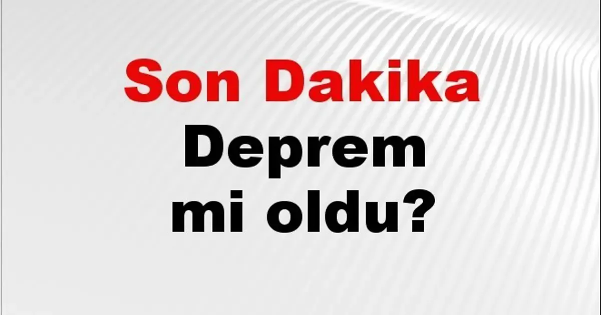 FLAŞ: Türkiye'de Deprem Alarmı! AFAD 02 Mayıs Raporunu Açıkladı: Hangi İller Risk Altında?